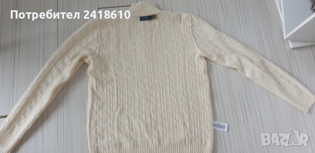 POLO Ralph Lauren Cable Wool Half Zip Jumper Mens Size M / L НОВО! ОРИГИНАЛ! Мъжкa Жилетка с 3/4 Цип, снимка 8 - Пуловери - 52352840
