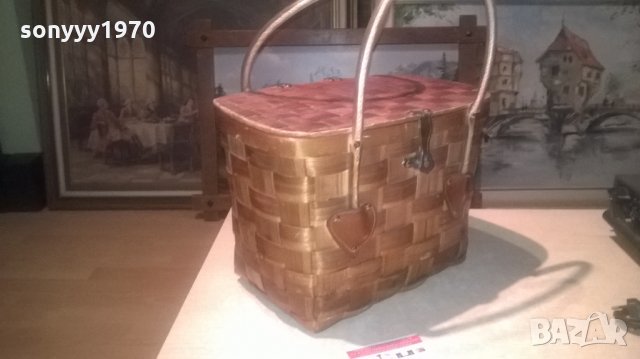 АНТИКА-ДЪРВЕНА ЧАНТА-ВНОС ШВЕИЦАРИЯ, снимка 8 - Колекции - 27299884