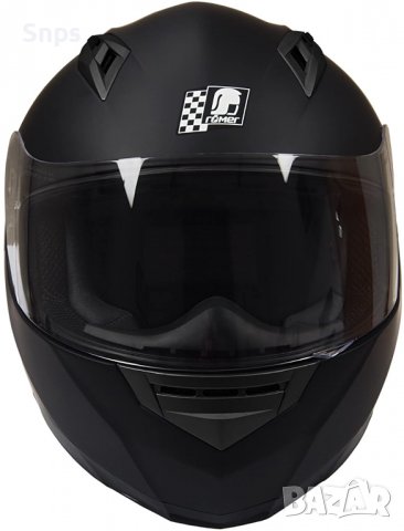 Модерна каска с пълно лице, ежедневна мотоциклетна каска, унисекс, XL, S размер, снимка 3 - Аксесоари и консумативи - 36690596