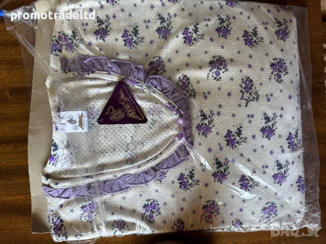 Пижама крепон къс ръкав 7/8 панталон Ареал Areal, снимка 9 - Пижами - 50871054