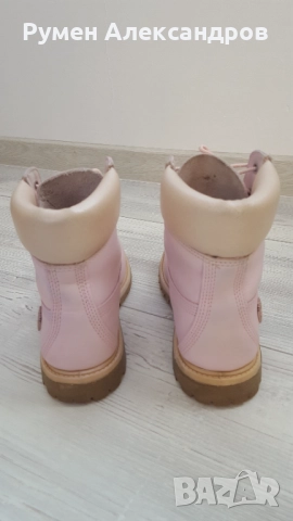 Дамски кожени розови боти Timberland размер 38, снимка 8 - Дамски боти - 52632716
