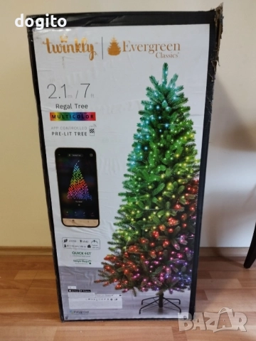 Смарт коледна елха Twinkly 2.10 метра., снимка 3 - Декорация за дома - 52356483