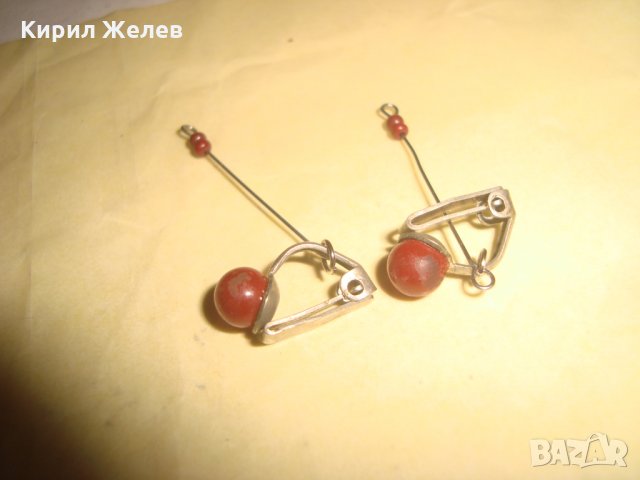 ПОСРЕБРЕНИ СТАРИННИ КЛИПС ОБЕЦИ 21641, снимка 5 - Обеци - 32525293
