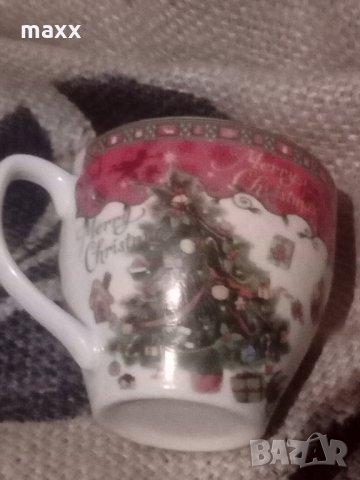 Чаша за кафе, чай, капучино коледна 