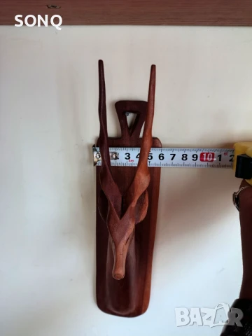 Страхотна Стара  Дърворезба Пано Газела,Антилопа, снимка 8 - Антикварни и старинни предмети - 51140297