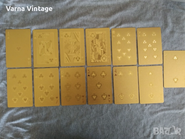 Колекционерски златни карти за покер., снимка 6 - Карти за игра - 52287784