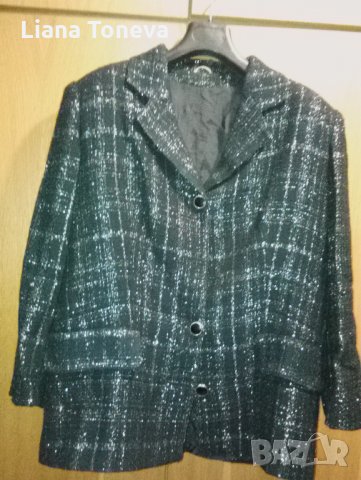 черно сако с ламена нишка