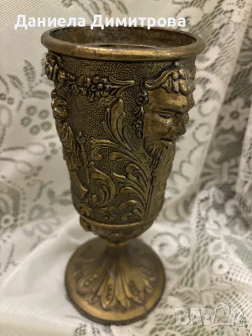 Великолепна барокова ваза, месинг, снимка 5 - Други ценни предмети - 48977074