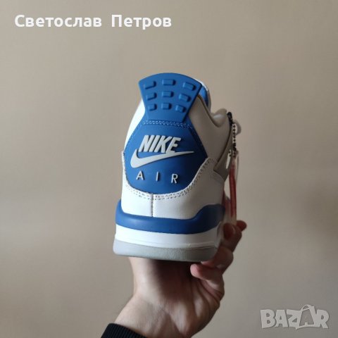 Nike Jordan 4 Military Blue , снимка 4 - Кецове - 36541697