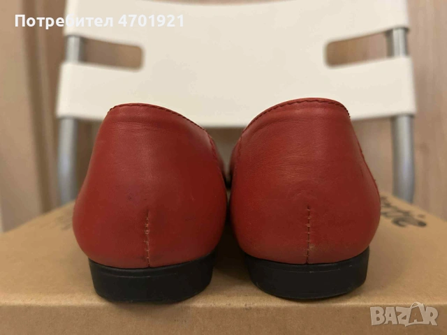 Червени дамски пантофки, снимка 6 - Дамски ежедневни обувки - 53136926