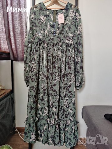 Дълга рокля от две части , снимка 1 - Рокли - 36803282