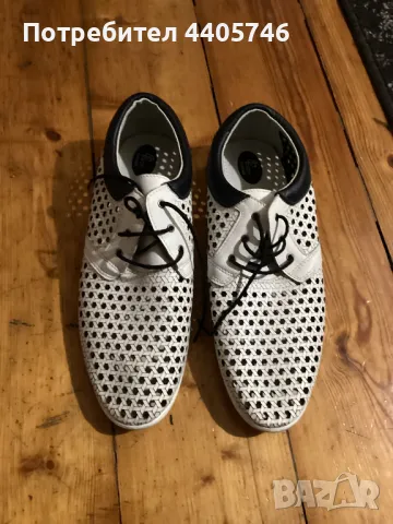 Мъжки кожени обувки 43 размер един път носени, снимка 2 - Други - 49471755