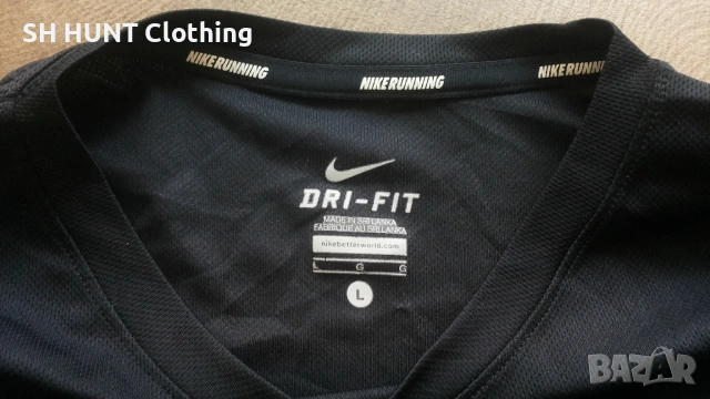 NIKE RUNNING T-Shirt Размер L мъжка оригинална тениска 26-67, снимка 7 - Тениски - 53296372