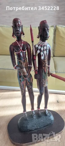 дърворезба Африка за колекционери височина 40см , снимка 3 - Антикварни и старинни предмети - 49223024