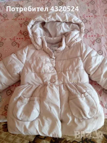 Детско дебело зимно яке за момиче размер 80см.