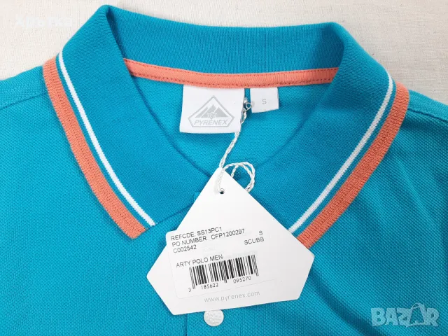 Pyrenex - Оригинална мъжка тениска с яка размер S, снимка 8 - Тениски - 47438081