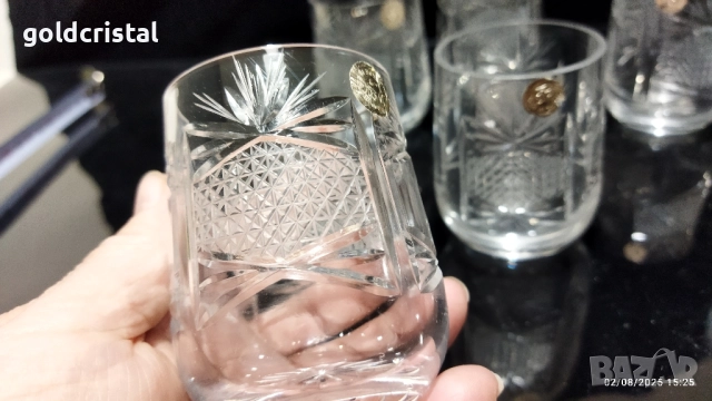 кристални чаши за ракия , снимка 5 - Антикварни и старинни предмети - 51459148