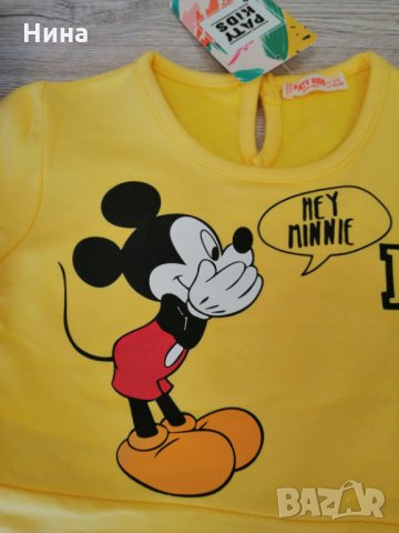 Рокля с Мики и Мини, снимка 4 - Детски рокли и поли - 26924483