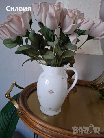 Кана, Ваза, ретро порцелан , снимка 2 - Други ценни предмети - 52790486