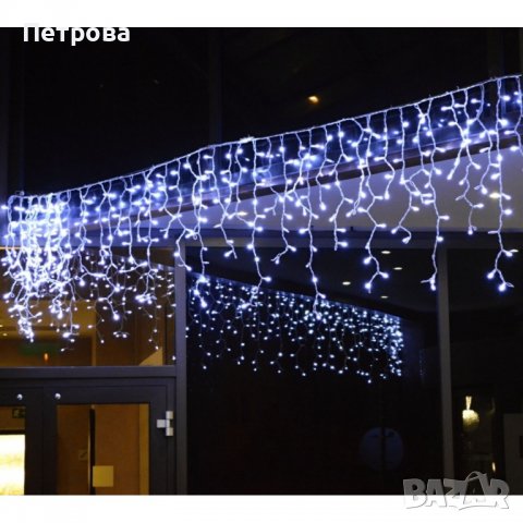 LED лампички за коледна украса-3 метра, цвят синьо/LED завеса/лампички за декорация , снимка 2 - Декорация за дома - 38727548