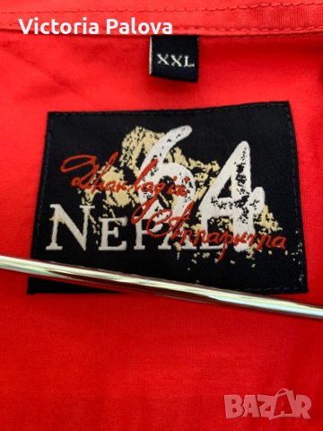 Спортна коралова риза 100% памук, снимка 5 - Ризи - 40818061