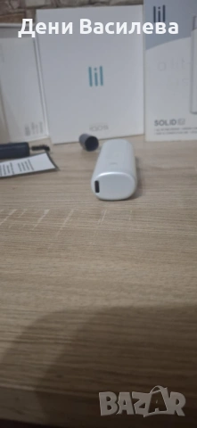 IQOS lil SOLID Ez, с почистващо средство и зарядно устройство, снимка 4 - Друга електроника - 53288568