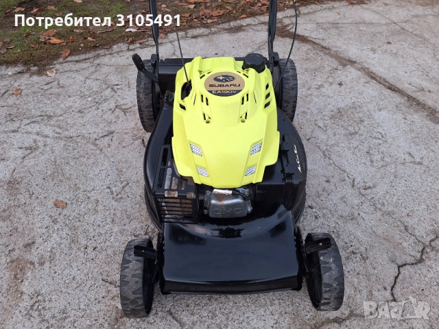 Косачка Husqvarna Subaru 5.5 к.с. 51см нож мулчираща големи гуми, снимка 10 - Градинска техника - 52238948