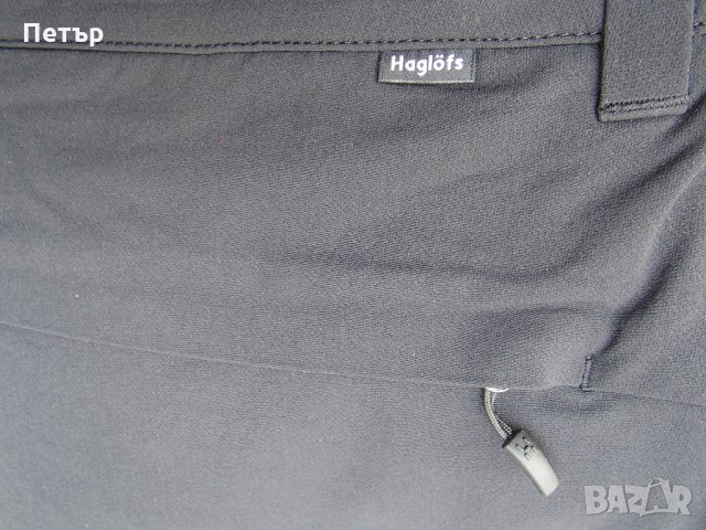 Продавам нов мъжки черен качествен пролетноесенен разтеглив бързосъхнещ панталон Haglofs, снимка 5 - Панталони - 28162900