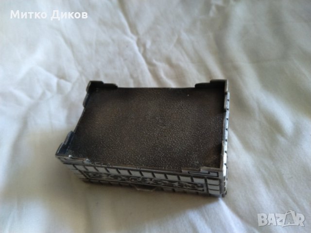 Метална кутия за бижута ЦАМ от соца ръчна изработка 88х55х32мм, снимка 7 - Други - 33540686
