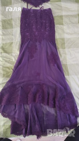 Лилава рокля от две части, снимка 6 - Рокли - 36816719