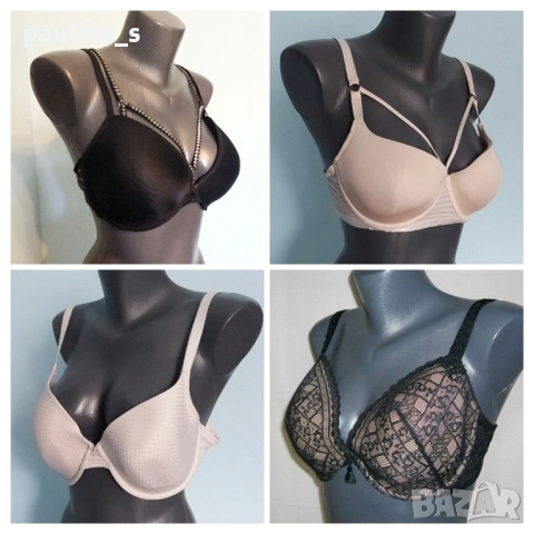 Четири различни броя / Луксозен сутиен "Sapph.", "Simone Perele", "Triumph" и "C&A" 