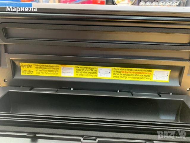 Вакуумна машина с нож и място за съхранение на ролки за мокри и сухи храни, снимка 9 - Други - 50779164