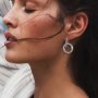 Стилни дамски обеци - Silver, снимка 5