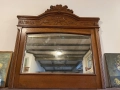 Контрбюфет дресоар Шкаф  и Огледало антикварно Дърворезба , снимка 6