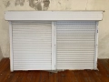 Употребявна PVC дограма - Прозорец + Комарник +Външна ролетна щора, снимка 4