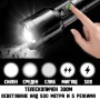 Мощен акумулаторен далекобоен лазерен прожектор LED фенер USB тактически водоустойчив лов риболов, снимка 5