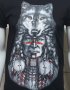Нова мъжка тениска с трансферен печат Вълк Индианец, Серия вълци, снимка 2