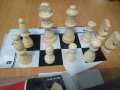 Дървени фигури за шах,големи,с платно,..., снимка 1