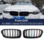 Бъбреци с двойни ребра черен лак за BMW M Power серия 3 F30 F31 F35 2013 до 2018, снимка 1