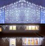 21м  117лв Мигащи светещи лампички тип Висящи 45метра БЕЛИ/ ТОПЛА/ ЦВЕТНА/ СИНЯ Светлина Коледни лам, снимка 6