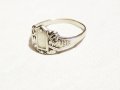 Стар Мъжки сребърен пръстен, възпоменателен пръстен за Първата Световна война 1915 - 1918 военнен, снимка 2