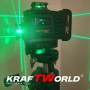 Лазерен нивелир Kraftworld PRO 4×360° с тъчскрийн дисплей, дистанционно и пълен комплект в куфар, снимка 3