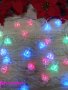 LED Коледни лампички Камбанки, цветни