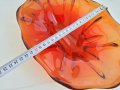  кристална  купа фруктиера цветно стъкло , снимка 6