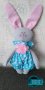 Текстилна декорация зайченце-момченца и момиченца, снимка 5