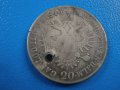 Сребърна монета 20 кройцера 1840 , снимка 2