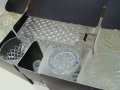 Кристални чаши и гарафа Бохемия Чехословакия, снимка 11
