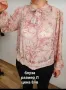 8 лева блуза риза загадъчно прозрачна с флорален мотив розови цветя размер L / XL, снимка 1