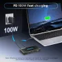 Нов KVM Превключвател 2 Лаптопа 1 Монитор 4K 120Hz USB-C HDMI 2.1, снимка 5