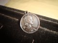 ВИНТИДЖ СРЕБРИСТ МЕДАЛЬОН ТИП МОНЕТКА 21676, снимка 3